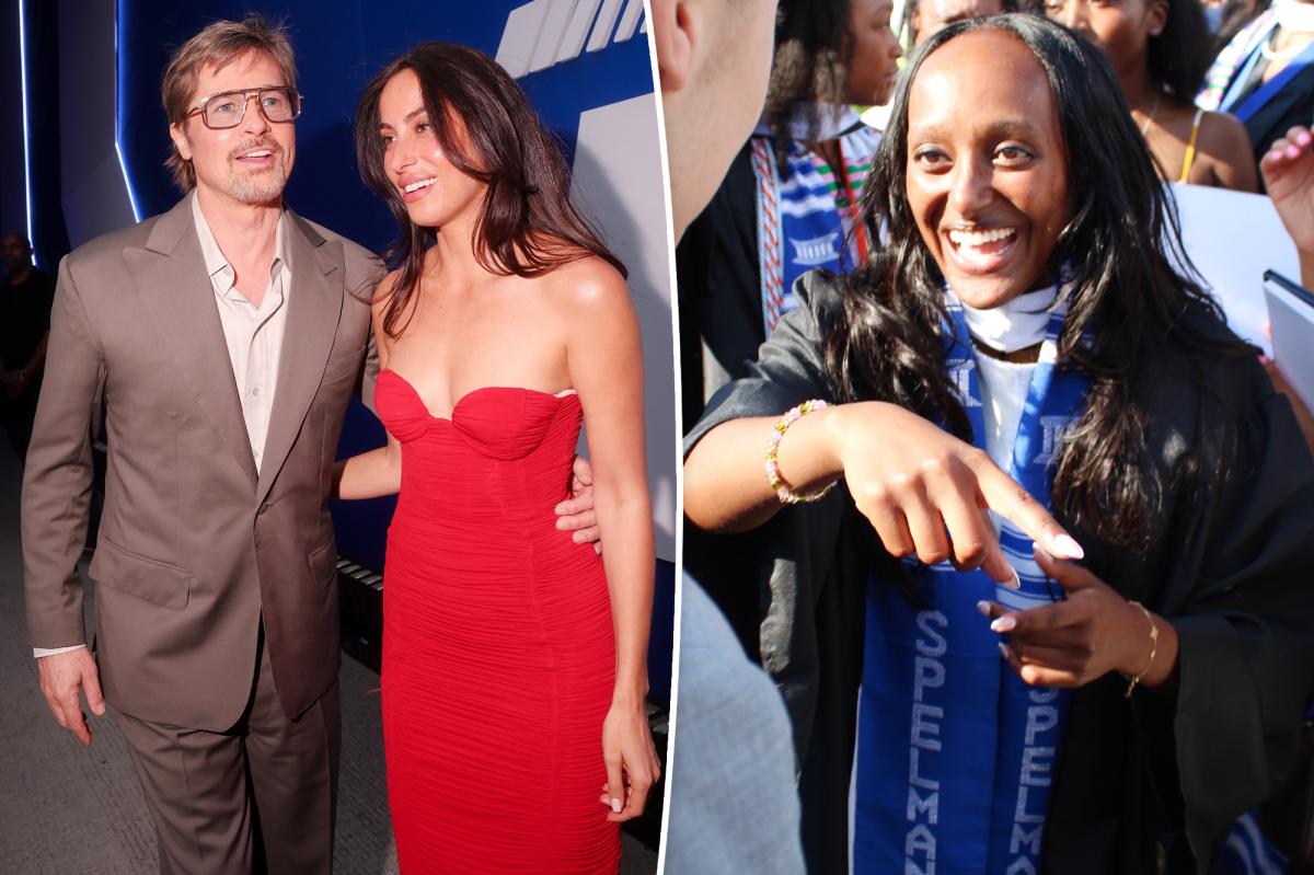 Brad Pitt Zahara Graduation Ines De Ramon Date Night