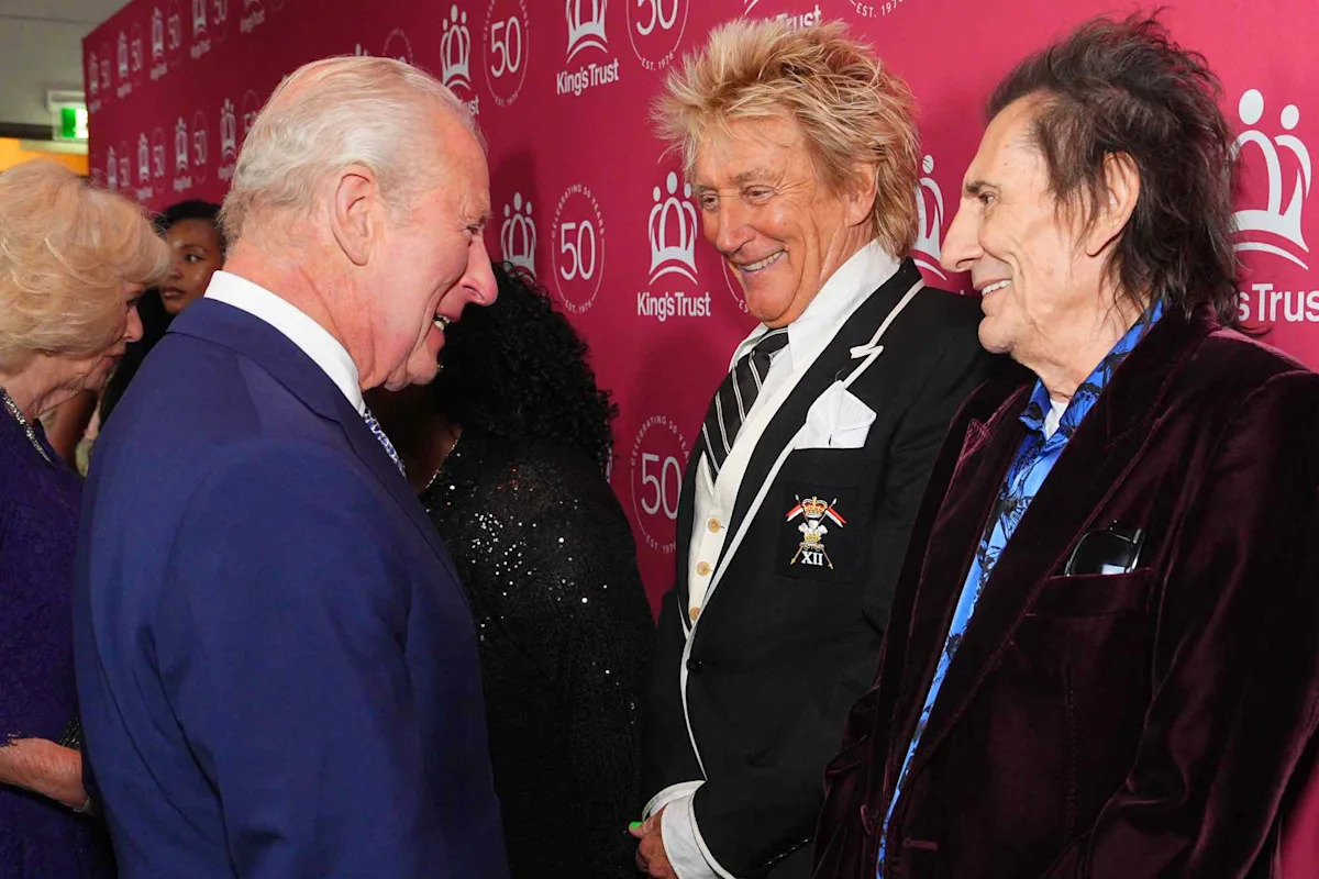 Rod Stewart King Charles Trump Rat Bag Kings Trust