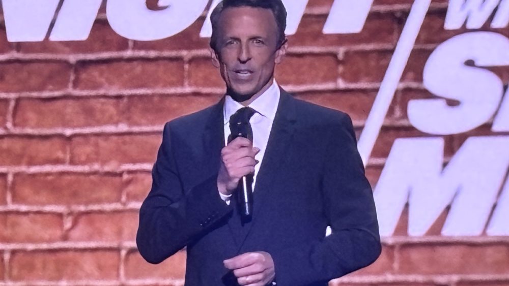 Seth Meyers Roasts Cbs Trump Nbcuniversal Upfronts Colbert